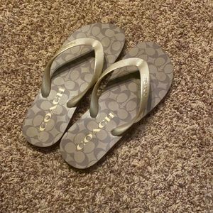 Coach flip flops
